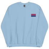 Bisexual Pride Flag Embroidered Sweatshirt
